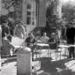 La squadra del Napoli in giardino