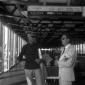 Caracciolo all'aeroporto con Rudy Crespi
