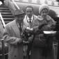 Renato Rascel e Huguette Cartier appena scesi dall ...