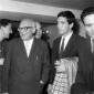 Franco Citti con Pietro Nenni; sulla destra si int ...