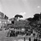 Lo stadio di Domiziano con il palco sullo sfondo