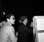 Pasolini nella sala applaude; in secondo piano Lev ...