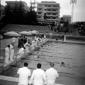L'arrivo di una gara di nuoto