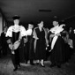 Luigi Einaudi con il rettore Papi e la moglie Ida  ...
