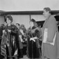 Irene Genna ed Amedeo Nazzari alla posa della prim ...