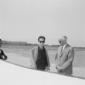 Jacques Charrier e l'ing. Luzzato conversano vicin ...