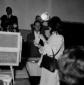 Anna Magnani colta con la scheda in mano nei press ...
