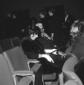 Anna Magnani e Sergio Amidei seduti nel cinema Qua ...