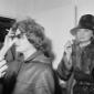 Elsa Morante e Rossella Falk all'inaugurazione del ...