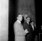 Aldo Moro colto con alcune persone in occasione di ...