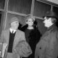 Carlo Ponti, Sophia Loren e Pietro Germi all'aerop ...