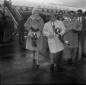 Renato Rascel e Huguette Cartier appena scesi dall ...