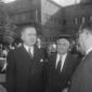 Giuseppe Pella con Angelo Rizzoli ad un riceviment ...
