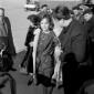 Leticia Roman a Fiumicino con un accompagnatore ch ...