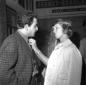 Delia Scala e Domenico Modugno all'aeroporto di Ci ...