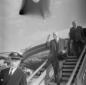 Robert Schuman mentre scende dall'aeroporto. Campo ...