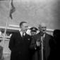 Robert Schuman tiene un discorso sulla pista dell' ...