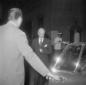 Antonio Segni mentre sta per entrare in un'automob ...