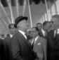 Antonio Segni con Colombo e Delle Fave all'aeropor ...