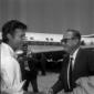 Jean Negulesco e Franco Silva ripresi a Fiumicino  ...