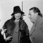 Mario Soldati e Rossella Falk all'inaugurazione de ...
