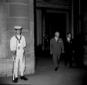 Paolo Emilio Tavaiani esce da un palazzo dopo una  ...