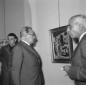 Togliatti davanti ad un opera di Guttuso