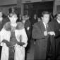 Ugo Tognazzi nel foyer del Sistina in occasione de ...