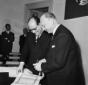 Togni e Rodin al tavolo degli oratori alla conseg ...
