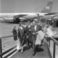 Beata Tyszkiewicz, con altre persone, all'aeroport ...