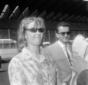 Beata Tyszkiewicz all'aeroporto di Fiumicino