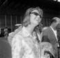 Beata Tyszkiewicz all'aeroporto di Fiumicino