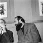 Emilio Vedova con Giulio Carlo Argan alla presenta ...