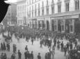 Nazionalisti in corteo in via Cesare Battisti