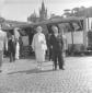 Einaudi e Luce Boothe all'esterno della mostra in  ...