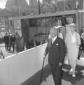 Einaudi e Luce Boothe all'esterno della mostra in  ...