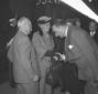 Luigi Einaudi e signora alla stazione Termini, in  ...