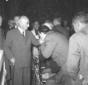 Luigi Einaudi � salutato con grande deferenza da u ...