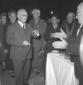 Luigi Einaudi saluta alcuni dei partecipanti al pr ...