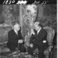 Gronchi ed Einaudi conversano seduti in una sala d ...