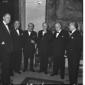 Il gruppo dei ministri posa in una sala di Villa M ...