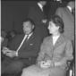 Carla Gronchi e Gianni Agnelli seduti, in occasion ...