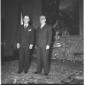 Gronchi, al Quirinale, affiancato dall'ambasciator ...