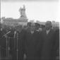 Momenti di una dimostrazione a piazza Venezia parl ...