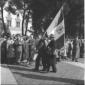 Partecipanti alla manifestazione ripresi mentre sf ...