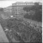 Ripresa dall'alto del corteo funebre di Giuseppe R ...
