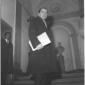 Andreotti sulle scale d'ingresso di palazzo del Ge ...