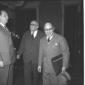 Mario Pannunzio, Adone Zoli e Eugenio Reale in pos ...