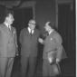 Mario Pannunzio, Adone Zoli e Eugenio Reale in pos ...