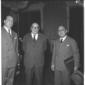 Mario Pannunzio, Adone Zoli e Eugenio Reale in pos ...